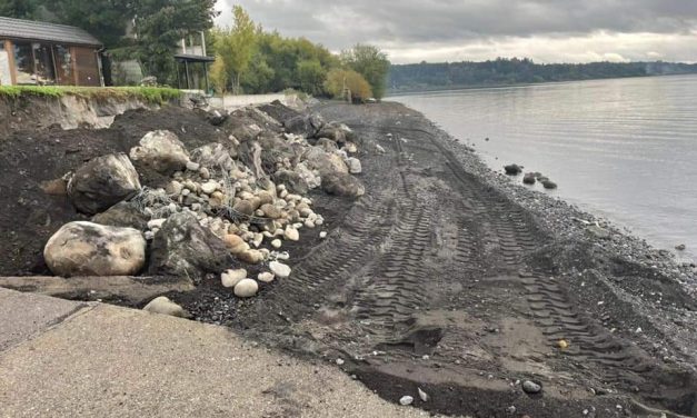 FISCALIZACION EN PLAYA LINDA POR TRABAJOS NO AUTORIZADOS A ORILLAS DEL LAGO