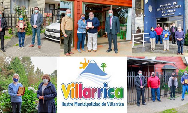 CINCO DESTACADOS VECINOS DE VILLARRICA RECIBIERON RECONOCIMIENTO POR SU APORTE AL DESARROLLO DE LA COMUNA